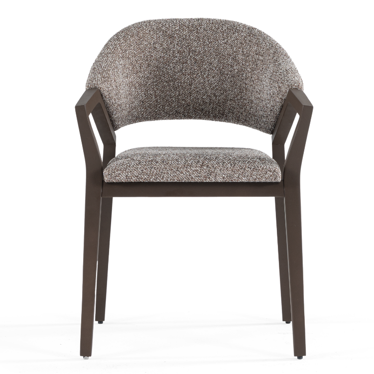 Gepolsterter Esszimmerstuhl Diamond mit Armlehnen