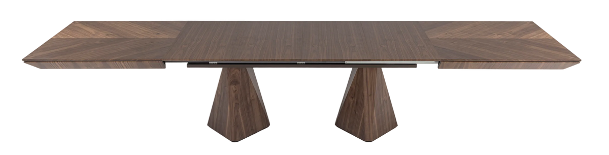 Diamond ausziehbarer Esstisch 200–400 cm – Amerikanischer Nussbaum